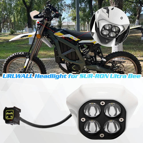 Adjustable LED Headlight for Sur-Ron Ultra Bee Off-Road Motorcycle Headlamp