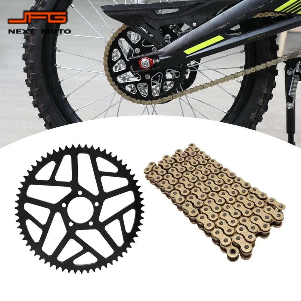 58T/62T Rear Sprocket & Chain Kit for Sur-Ron Light Bee S/X and Talaria Sting Electric Dirt Bike
