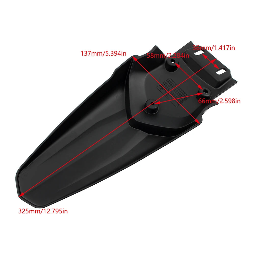 Front & Rear Fender Mudguard Set for Talaria MX3 MX4 – Carbon Fiber Style Wheel Splash Guard