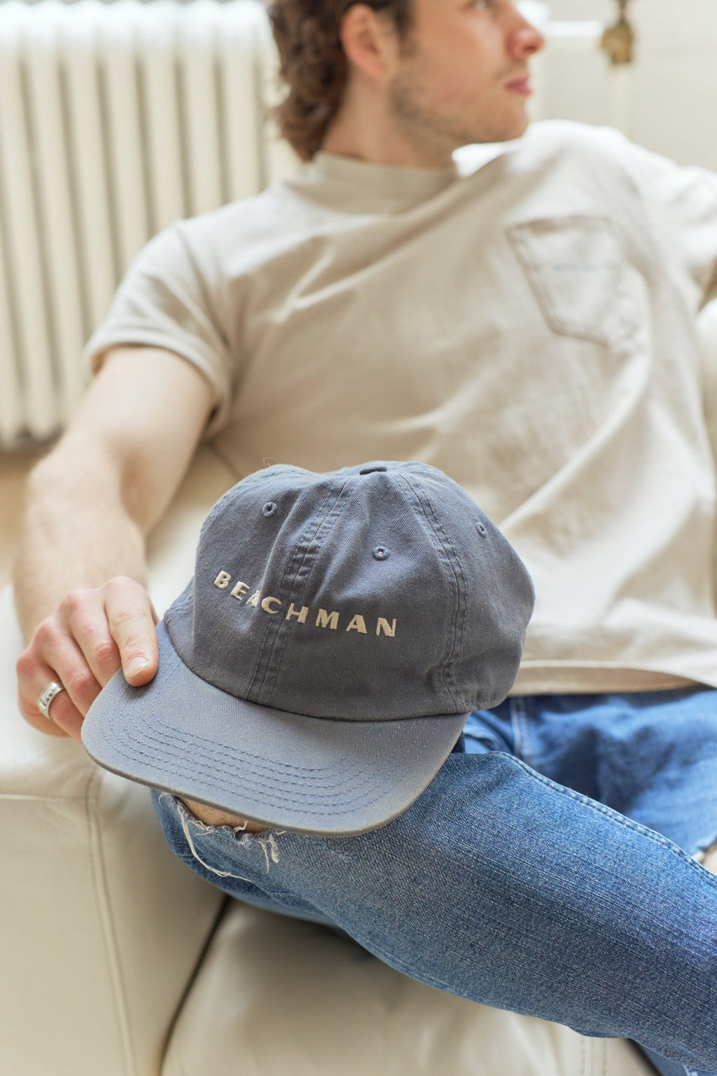 Navy Beach Cap