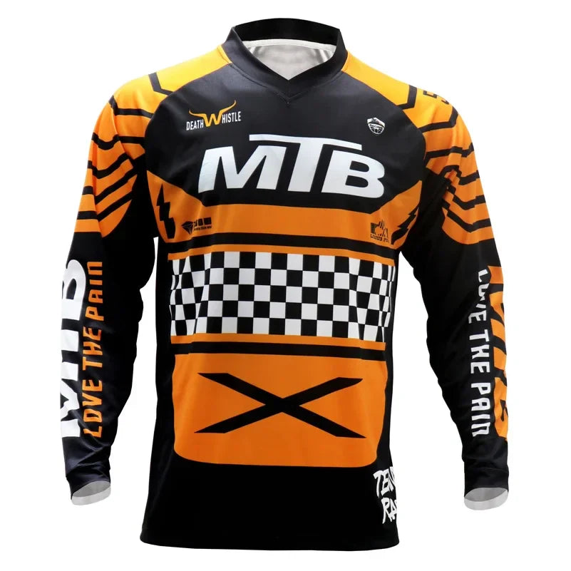 Quick Dry Summer MTB Jersey Short Sleeve Downhill T Shirt Cycling Motocross DH Wear BMX Mountain Bike Clothing