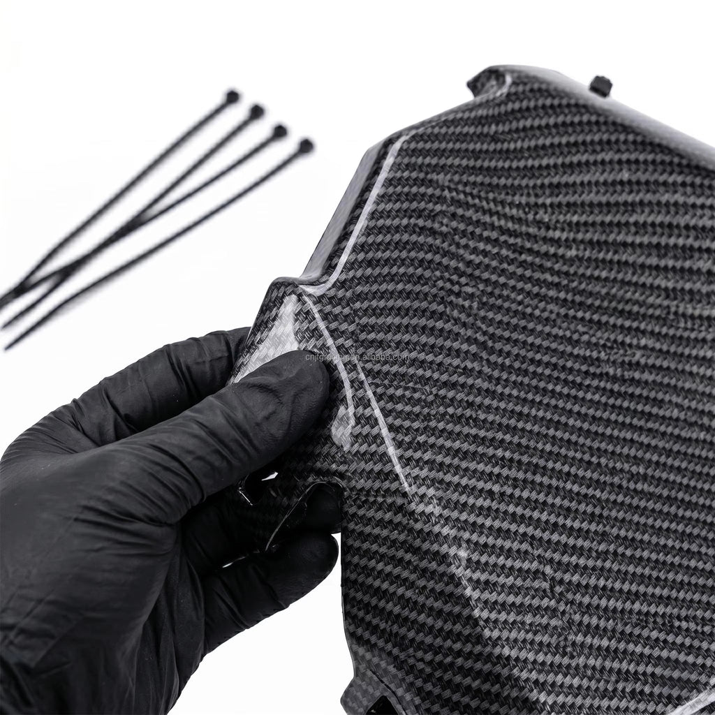 Carbon Fiber Style Front Number Plate Shield for Sur-Ron, Talaria Sting & E Ride Pro Electric Dirt Bikes