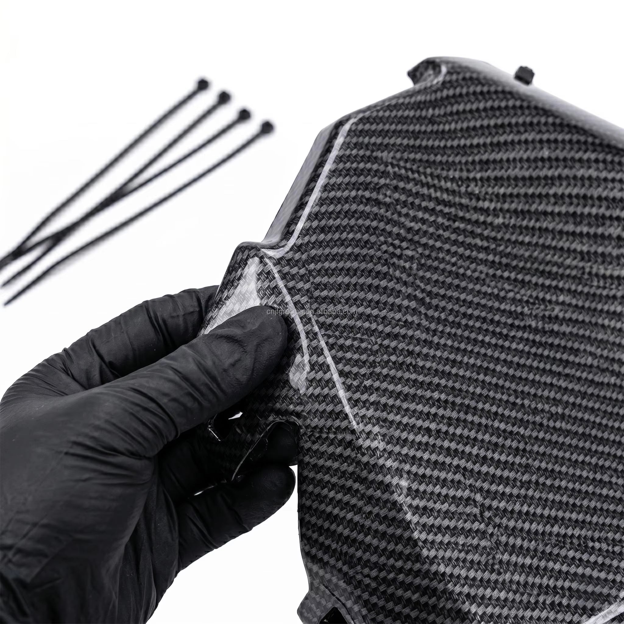 Carbon Fiber Style Front Number Plate Shield for Sur-Ron, Talaria Sting & E Ride Pro Electric Dirt Bikes