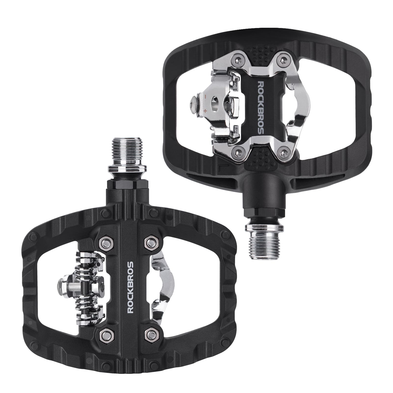 Lightweight Nylon Half-Clip Flat Bike Pedals